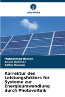 Korrektur des Leistungsfaktors für Systeme zur Energieumwandlung durch Photovoltaik (German Edition) 6208355656 Book Cover