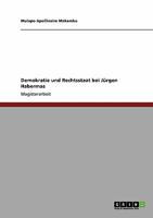 Demokratie und Rechtsstaat bei J�rgen Habermas 3640120817 Book Cover