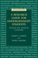 A Research Guide for Undergraduate Students: English and American Literature 0873529243 Book Cover