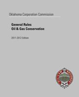 Oklahoma Corporation Commission General Rules, Oil & Gas Conservation 2011 0615519512 Book Cover