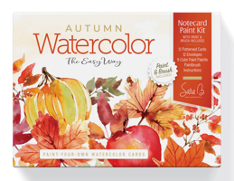 Watercolor the Easy Way Paint-Your-Own Watercolor Cards Autumn: Notecard Paint Kit with Paint and Brush Included 0764372602 Book Cover