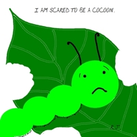 I am scared to be a cocoon. 1257883712 Book Cover