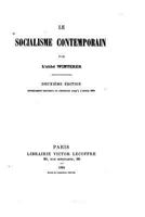 Le socialisme contemporain 1533071853 Book Cover