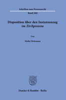 Disposition Uber Den Instanzenzug Im Zivilprozess. 3428188217 Book Cover