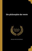 Die Philosophie der Werte 1361870001 Book Cover