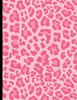 Pink Leopard Notebook: College Ruled Animal Print School Supplies, Standard Letter Size, 100 Pages 1541038002 Book Cover