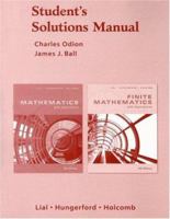 Student's Solutions Manual: Mathematics with Applications and Finite Mathematics with Applications 0321335953 Book Cover