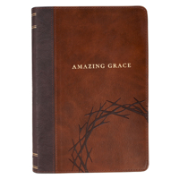 Journal Classic Two-Tone Brown Crown of Thorns/Amazing Grace Isa. 53:5 B0DZKLZ4V8 Book Cover