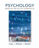 Psychology: Modules for Active Learning 1285739280 Book Cover