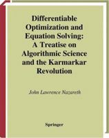 Differentiable Optimization and Equation Solving 0387955720 Book Cover