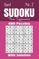 Hard Sudoku Nr.7: 480 puzzles with solution 1695794524 Book Cover