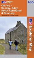OS Explorer Map 465: Orkney: Sanday, Eday, North Ronaldsay and Stronsay 0319240010 Book Cover