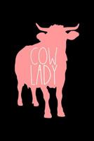 Cow Lady: A5 kariertes Notizbuch mit einer Kuh f�r eine Landwirtin in der Landwirtschaft als Geschenk 1079146156 Book Cover