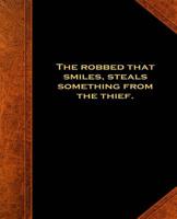 Shakespeare Quote Othello Robbed Smiles School Composition Book 130 Pages: (Notebook, Diary, Blank Book) 1727047052 Book Cover