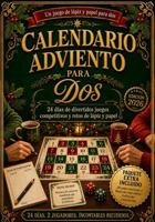 Calendario de Adviento para dos: 24 días de divertidos juegos cara a cara y retos de lápiz y papel (Spanish Edition) 1966449453 Book Cover