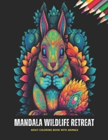 Mandala Wildlife Retreat: Adult Coloring Book with Animals, 50 Pages, 8.5 x 11 inches B0CKTNZG1Y Book Cover