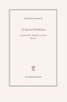 Ausgewahlte Schriften Zur Philosophie Kants: Band 2: Zur Transzendentalen Deduktion 3465046382 Book Cover