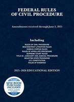 Federal Rules of Civil Procedure, Educational Edition, 2025-2026 (Selected Statutes) B0FCG95FP1 Book Cover
