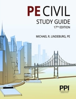 PPI PE Civil Study Guide, 17th Edition 159126877X Book Cover