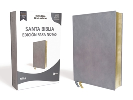 NBLA Santa Biblia Edición para Notas, Leathersoft, Azul Pizarra, Letra Roja 0829770062 Book Cover