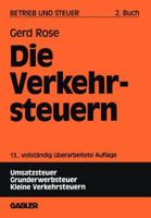 Die Verkehrsteuern 3409509631 Book Cover