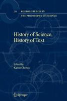 History of Science, History of Text 1402023200 Book Cover