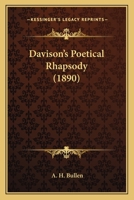 Davison’s Poetical Rhapsody 0548733503 Book Cover