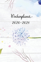 Wochenplaner 2020-2021: Blau Blumen Wochen - und Monatsplaner Terminkalender Tagesplaner ein Liebevolles Geschenk f�r Frauen Kollegen 1704064694 Book Cover