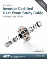 Autodesk Inventor Certified User Exam Study Guide (Inventor 2024 Edition) 163057595X Book Cover