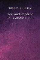 Text and Context in Leviticus One: One Through Nine (Forschungen Zum Alten Testament : No 2) 1608994163 Book Cover