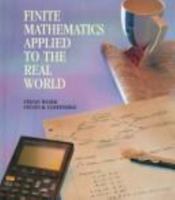 Finite Mathematics Applied to the Real World 0065018087 Book Cover