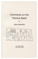 Comments on the 'Famine Stela' 0933175353 Book Cover