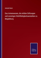 Das Armenwesen, Die Milden Stiftungen Und Sonstigen Wohlth Tigkeitsanstalten Zu Magdeburg 1249997518 Book Cover