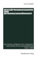 Beschaftigungschancen Und Betriebszugehorigkeit: Die Folgen Betrieblichen Wandels Fur Ostdeutsche Erwerbstatige Nach 1989 3531136720 Book Cover