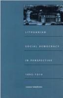 Lithuanian Social Democracy in Perspective, 1893-1914 (Duke Press Policy Studies) 0822310155 Book Cover