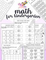 Math for kindergarten: Unicorn Math Activity Book For Kindergarten and First Grade Many Counting Skills Practice Missions Tracing Addition Cut out and Past Odd or Even Number Order 1791969828 Book Cover