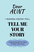 Dear Aunt Guided Journal For Memory Keepsake, I Wanna Know You, Tell Me Your Life Story: A Special Guided Journal For Aunts To Share Their Story B0DSDMKBXB Book Cover