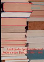 Lexikon der Sprichwörter und Redensarten Band 25 3842362668 Book Cover