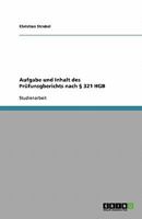 Aufgabe und Inhalt des Prüfunsgberichts nach § 321 HGB 3638760472 Book Cover