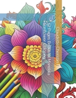 52 Pages Beautiful Mandala Sunflower Coloring B0C9SK1998 Book Cover