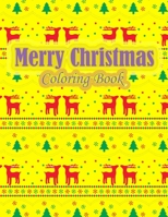 Merry Christmas Coloring Book: a beautiful coloring book with Christmas designs on a black background, for gloriously vivid colors (Merry Christmas (Christmas designs on a black background)) 171193223X Book Cover