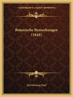 Botanische Bemerkungen (1844) 1160330034 Book Cover
