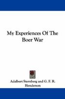 My Experiences Of The Boer War 1016479786 Book Cover