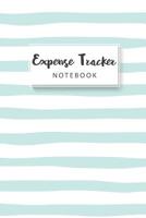 Expense Tracker Notebook: Striped Blue Cover Personal Cash Management Daily Expense Tracker Organizer Log Book Small Business Financial Planning, Spending, Credit Card Book 1083114417 Book Cover