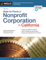 How to Form a Nonprofit Corporation in California 1413321380 Book Cover