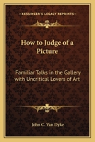 How To Judge Of A Picture B000NUPRHS Book Cover