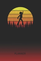 Planner: Disco Dancer 2 Year Weekly Planner 2020 - 2022 Retro Vintage Sunset Cover January 20 - December 21 Planning Organizer Writing Notebook Productive Datebook Calendar Schedule Plan Days, Set Goa 1704122317 Book Cover