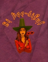 Hi Boo-tiful: Witch In Hat Holding Mask - Perfect Halloween Coloring And Sketchbook for Toddlers And Preschoolers 18 Months To 4 Years Old With Big ... Trace, Color, Sketch, Paint, Doodle And Draw 1693424444 Book Cover