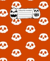 Halloween Abstract Pattern Volume 3 College Ruled Journal: 110 Blank Lined Wide Ruled (7.5 x 9.25) Pages to Jot Down Your Thoughts 1697172024 Book Cover