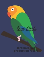 Love birds: Bird breeding production record 1672879582 Book Cover